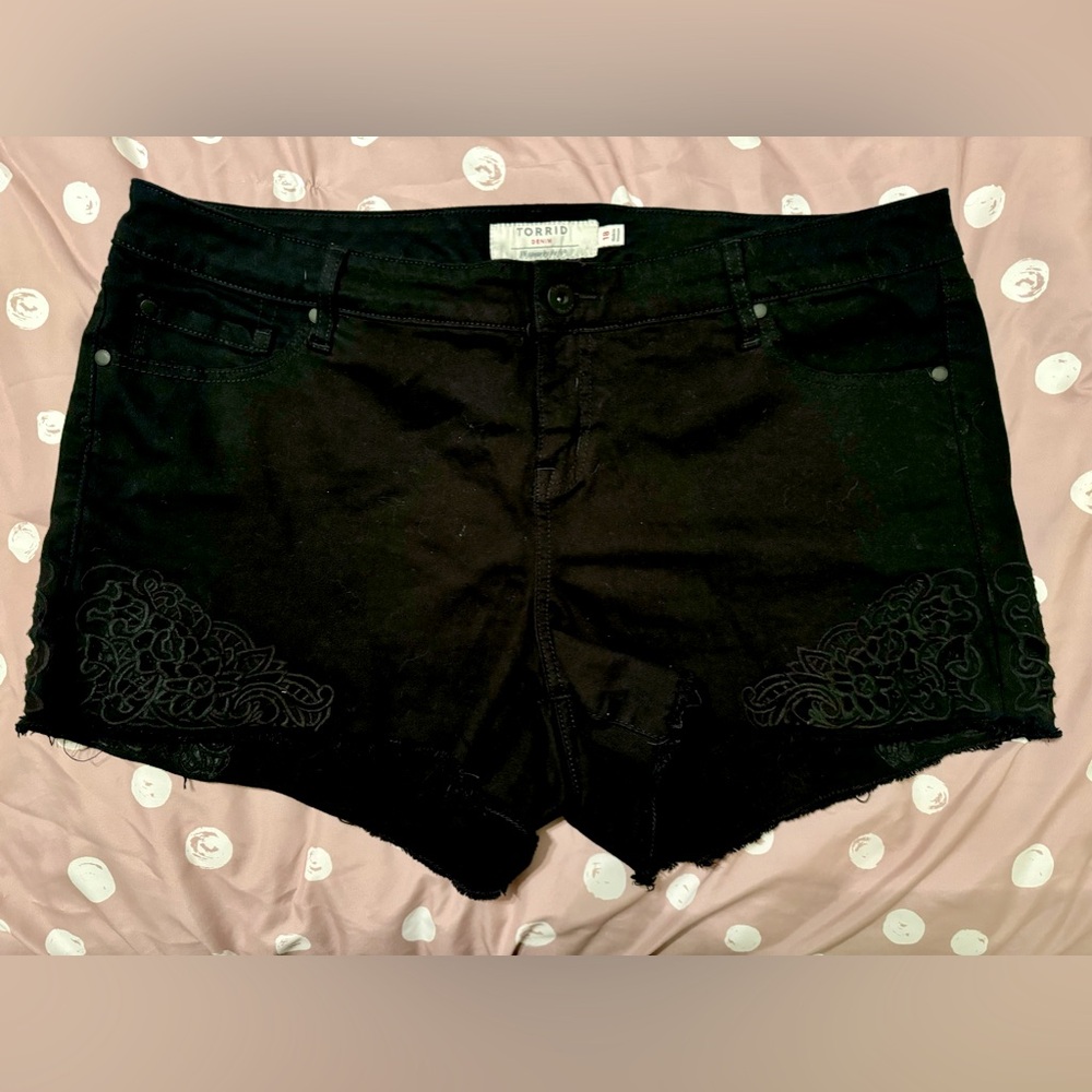 Torrid black Jean shorts